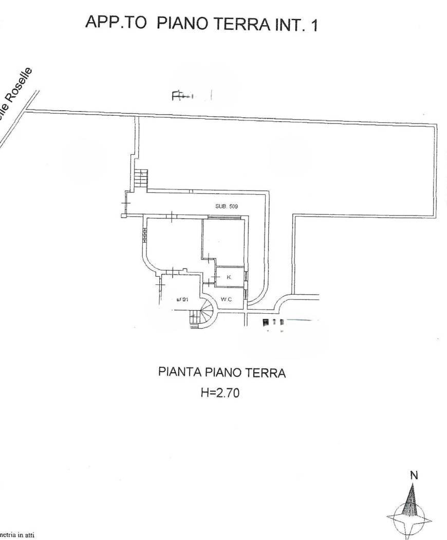 Appartamento via delle Roselle, 22, Anzio - planimetria 1