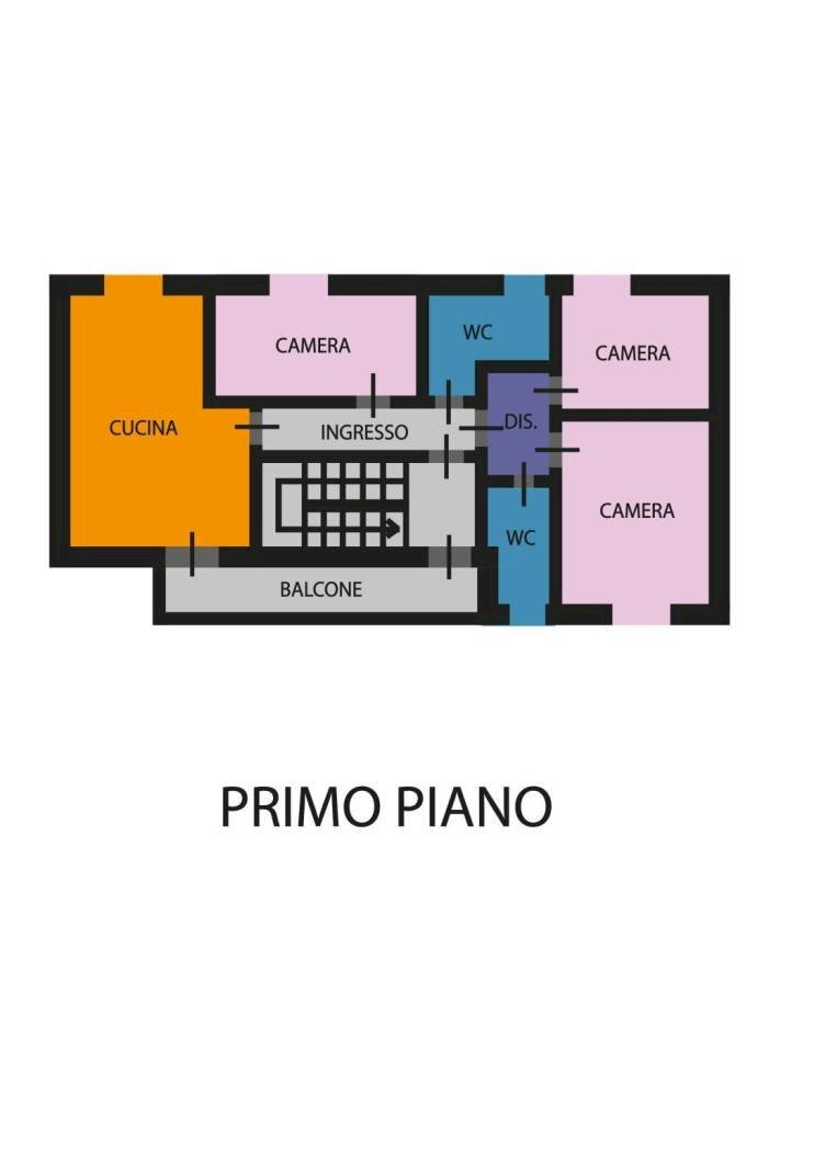 Quadrilocale via Bengasi, Forlì - planimetria 1