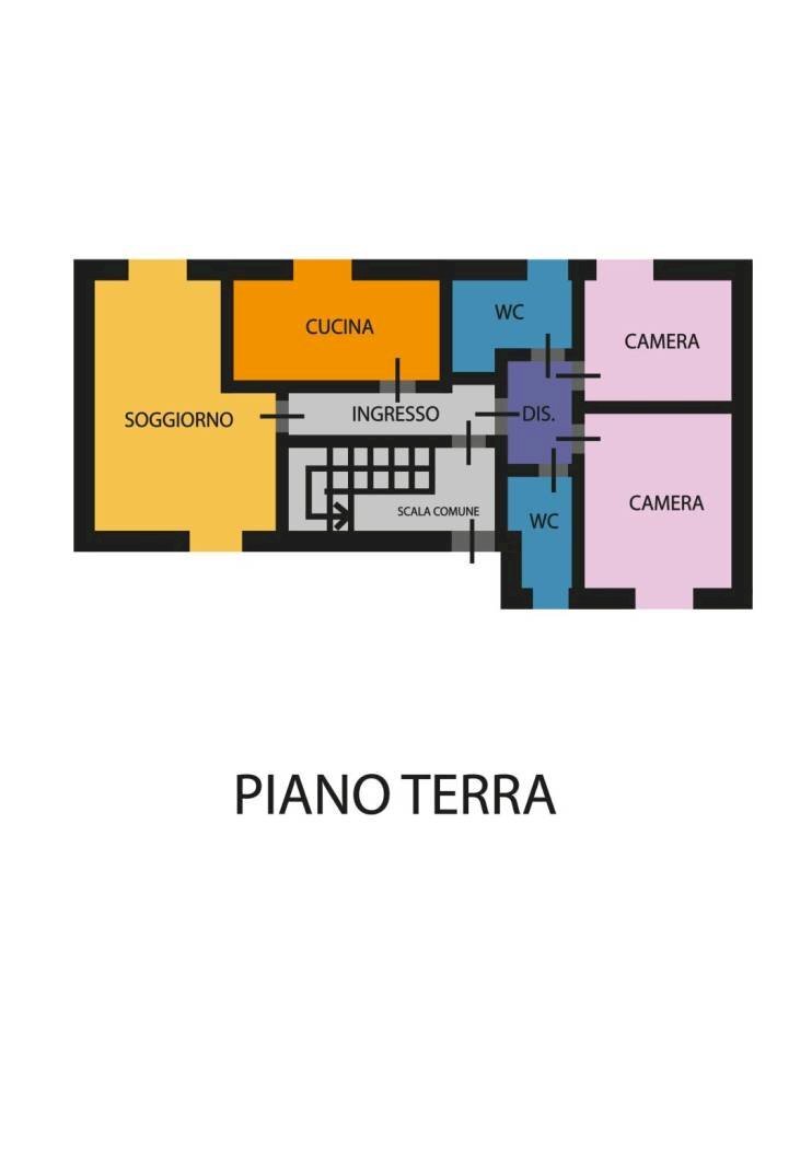 Appartamento via Bengasi, Forlì - planimetria 1