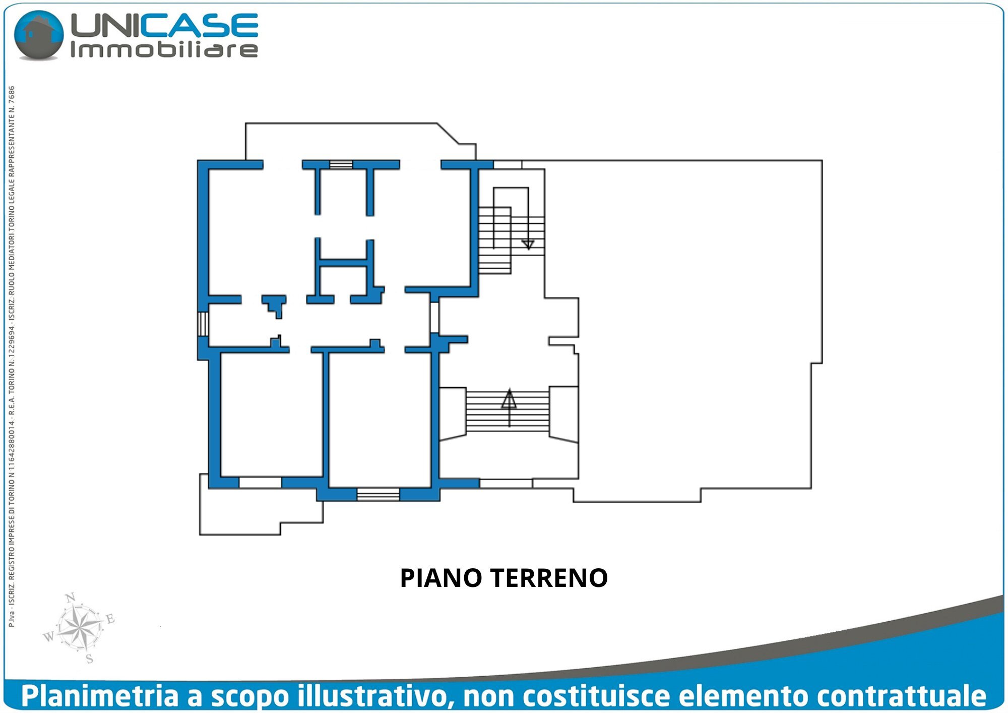 Four-room apartment Via Vittorio Veneto, 11/2, Bibiana - floor plans 1