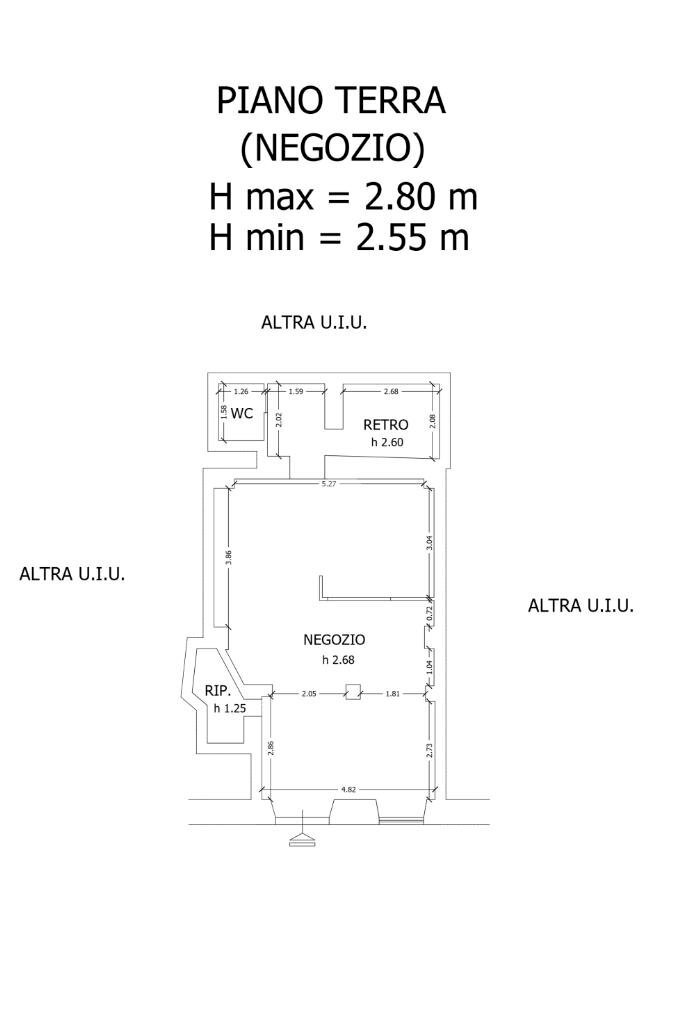 Shop Locale commerciale Via Boragine, Loano - floor plans 1