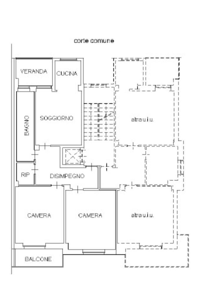 Trilocale Via Pietro Micca, Piossasco - planimetria 1