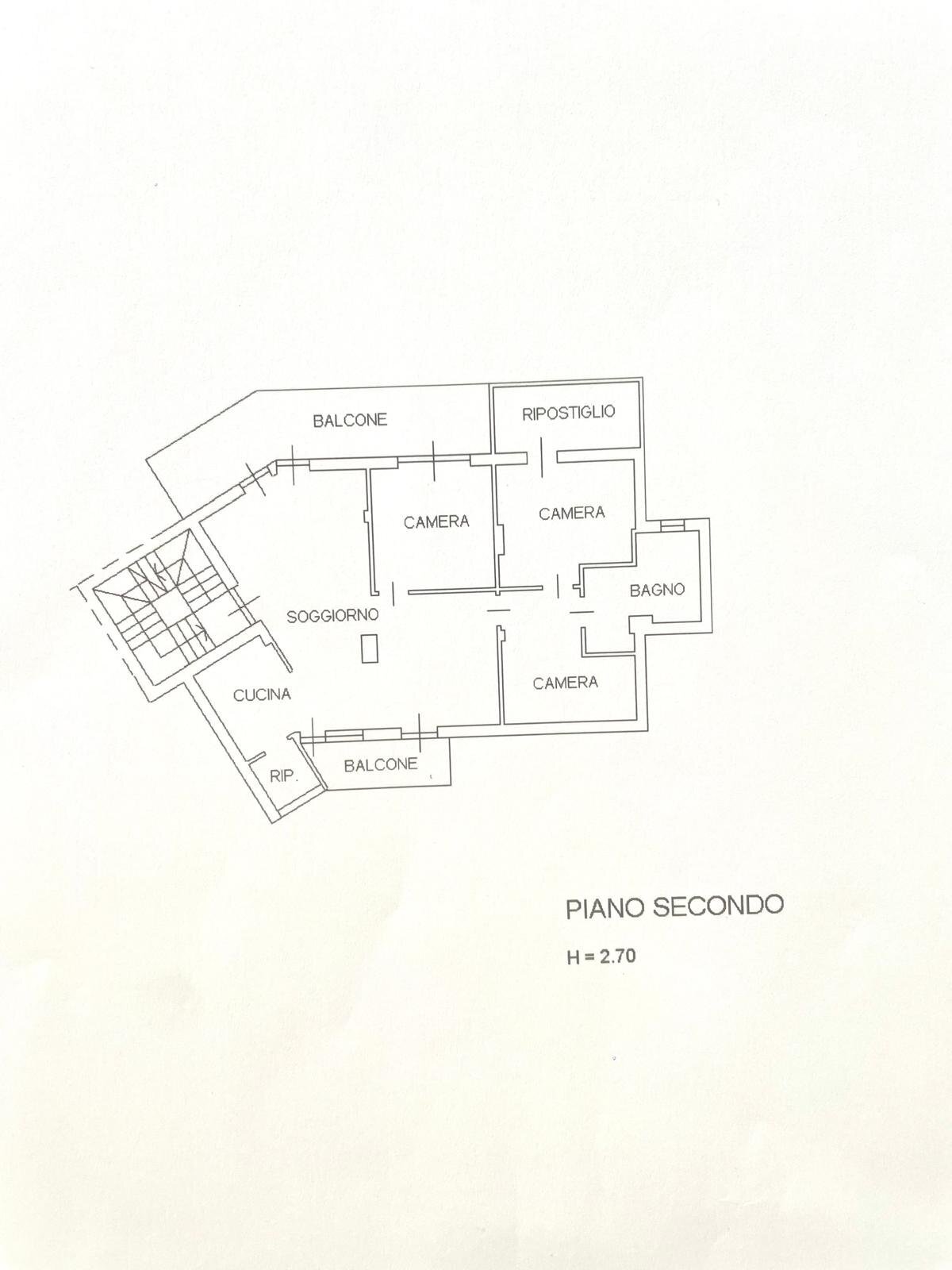 Trilocale Ivrea - planimetria 1