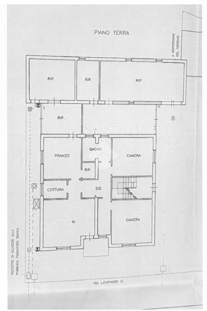 Trilocale Via giacomo leopardi, Cattolica - planimetria 1