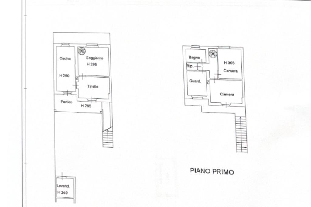 Semi-detached house Corso Amedeo D'Aosta, Robbio - floor plans 1
