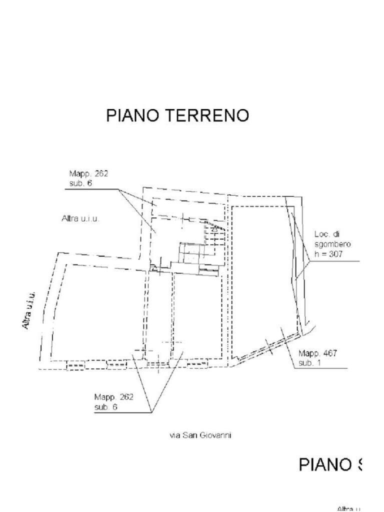 Casa semi indipendente Via San Giovanni, Maranzana - planimetria 1