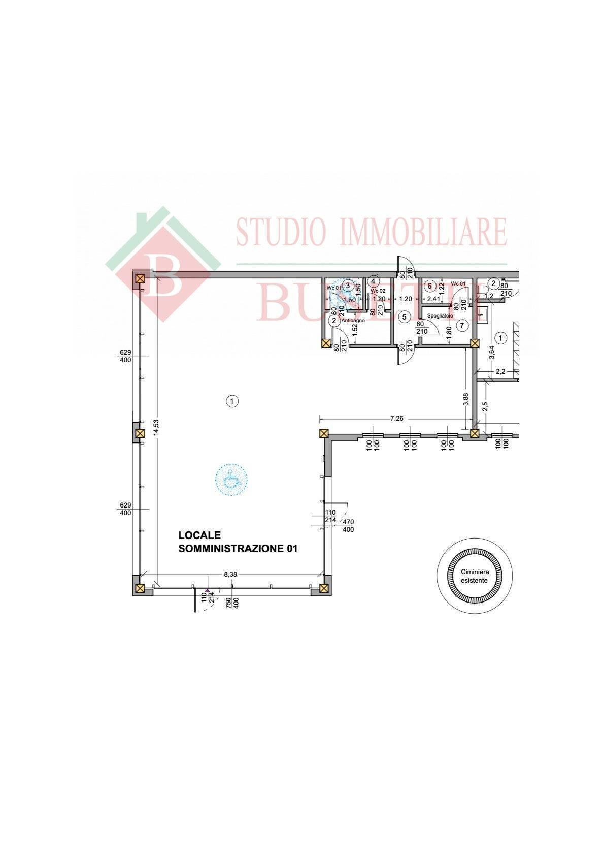 Foto 6 - Negozio via Roma
 
505, Ispra - planimetria 1