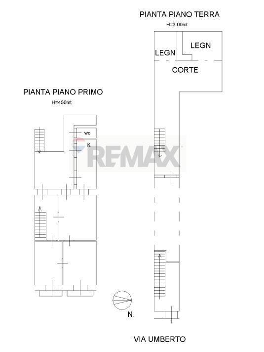 Pianta 2D - Casa indipendente Via Umberto I
 
80, Fiumefreddo di Sicilia - planimetria 1