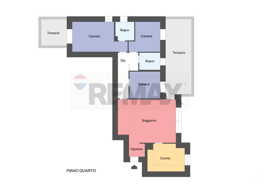 Foto 19 - Quadrilocale Rozzano - planimetria 1