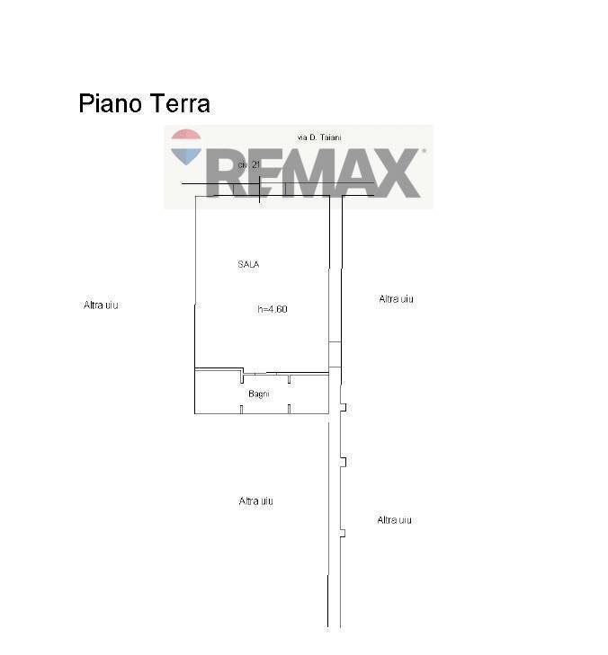 Pianta 2D - Commercial Premises Via Diego Taiani
 
21, Salerno - floor plans 1