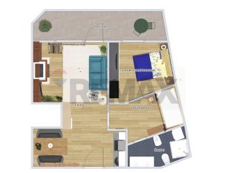 Pianta 3D - Bilocale Artogne - foto 22