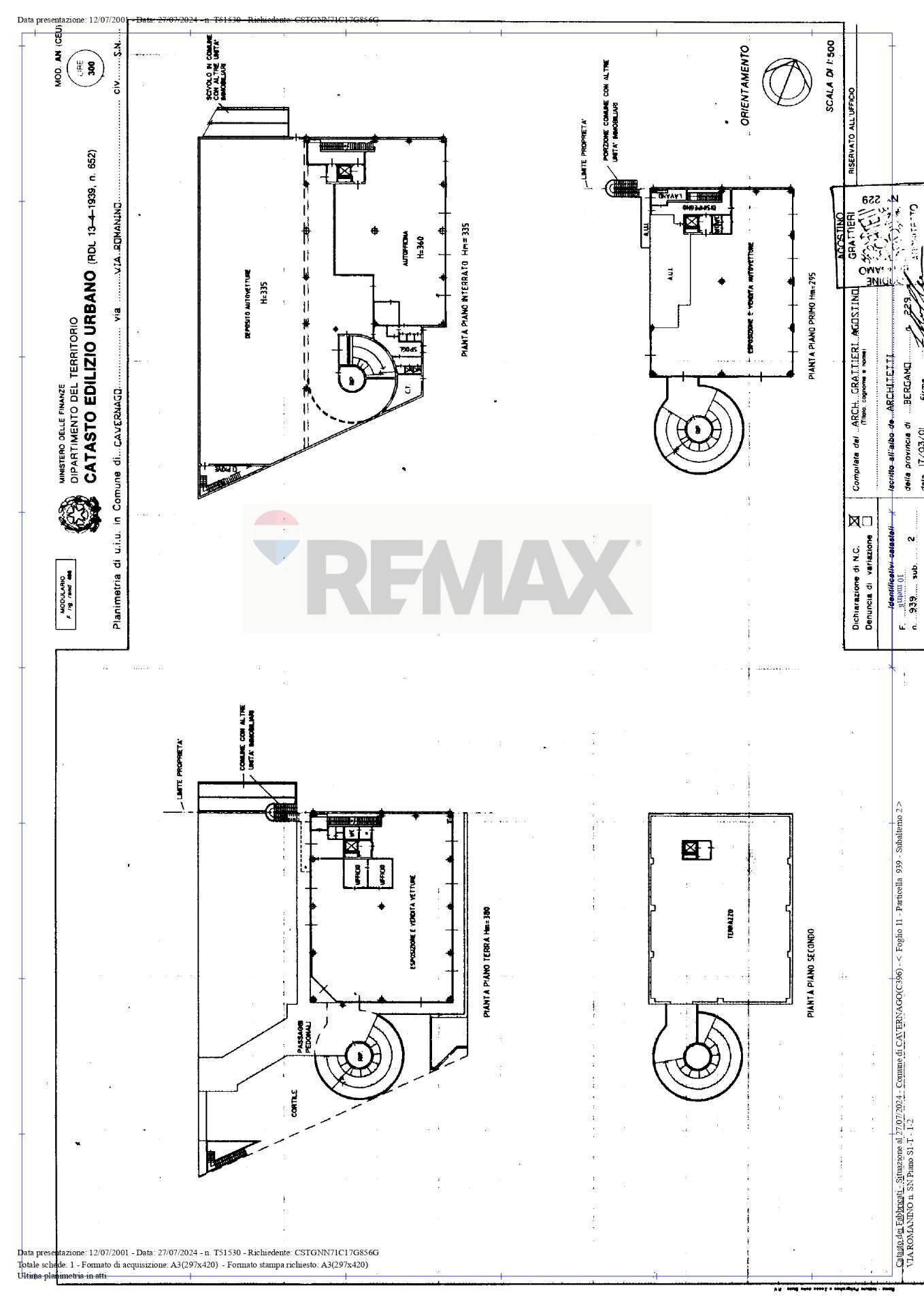 Pianta 2D - Stabile - Palazzo Bergamo - planimetria 1