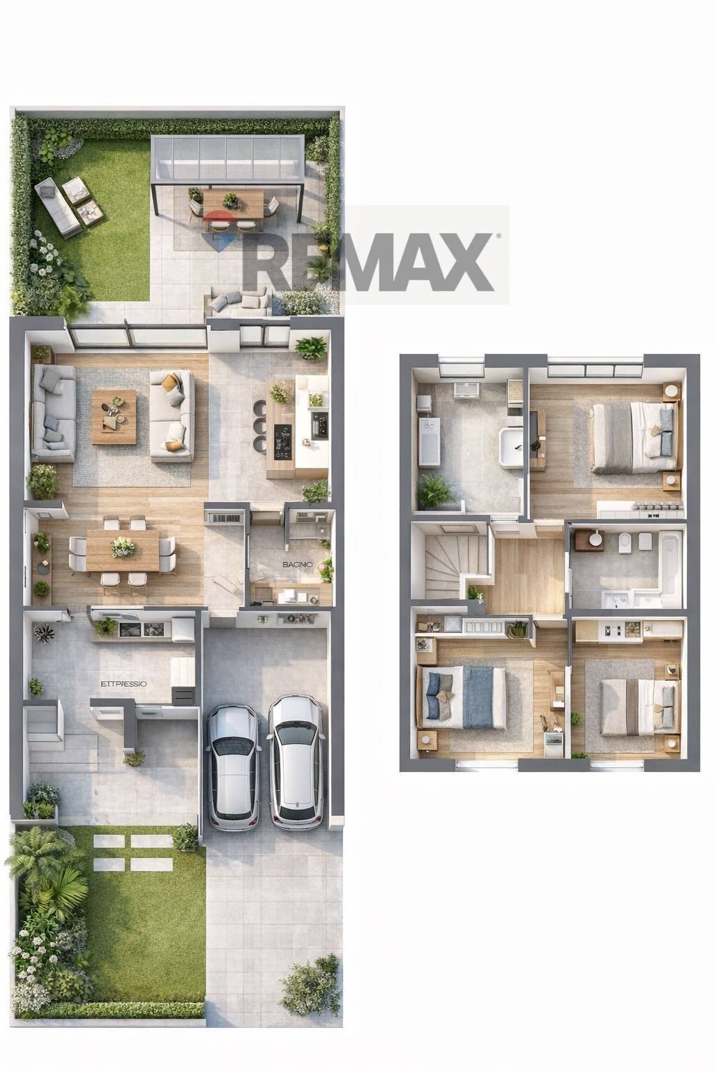 Pianta 3D - Terreno edificabile Seriate - planimetria 1