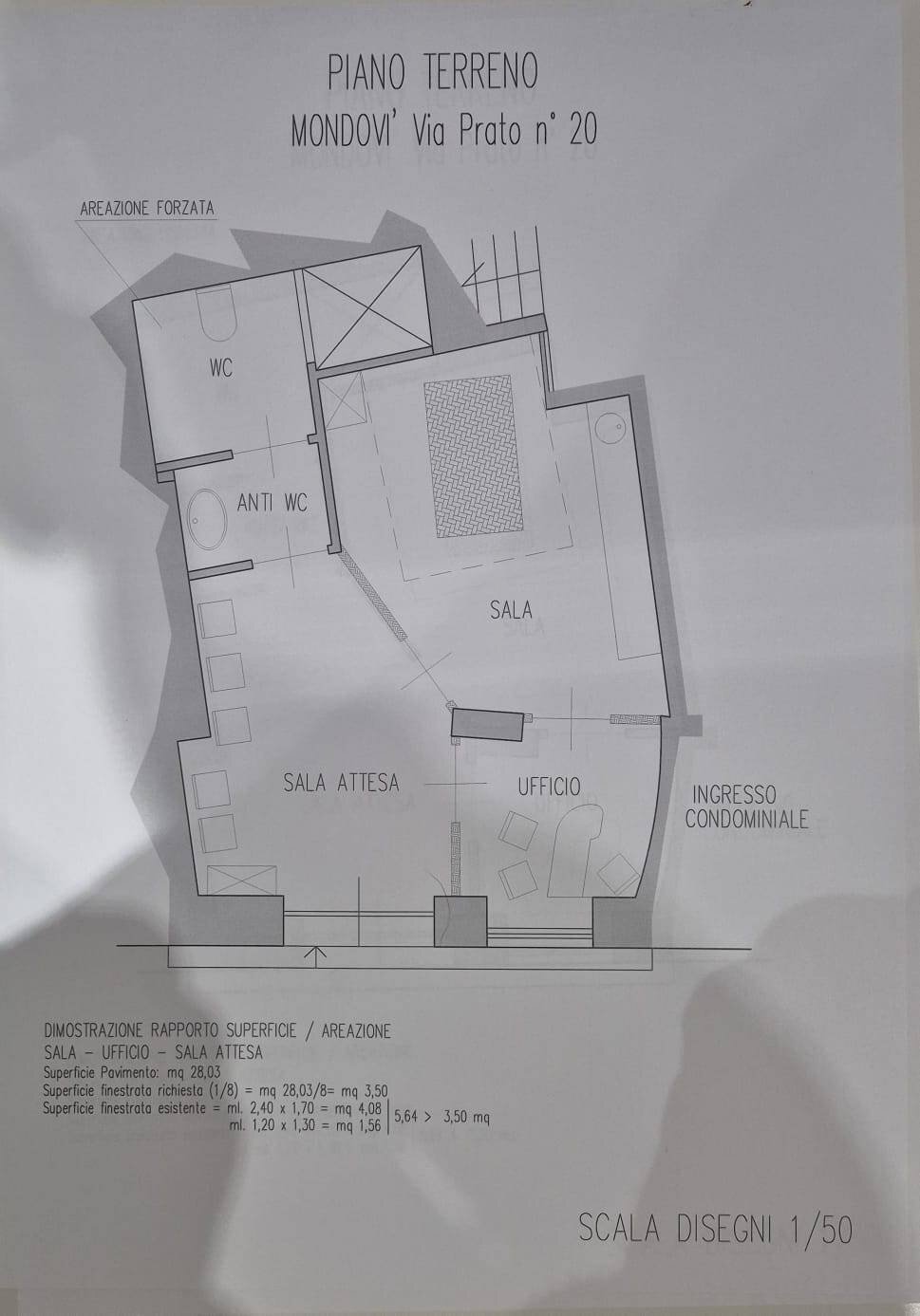 piantina - Negozio Via Prato, Mondovì - planimetria 1