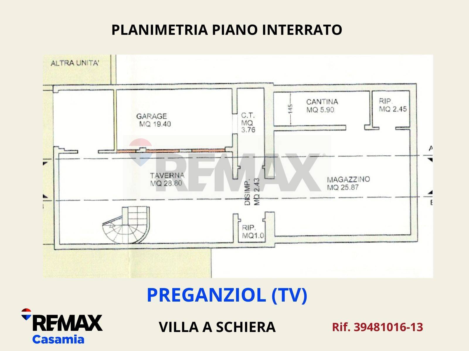 Pianta 2D - Villa a Schiera Largo F.lli Rosselli
 
9, Preganziol - planimetria 1