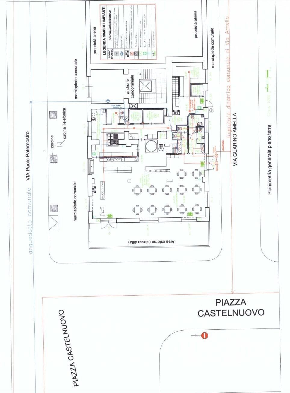 Foto 24 - Negozio Piazza Castelnuovo, Palermo - planimetria 1