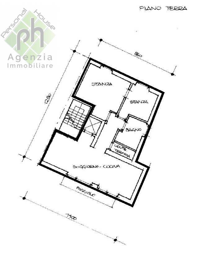 Foto 31 - Casa semi indipendente via 4 Novembre, Storo - planimetria 1