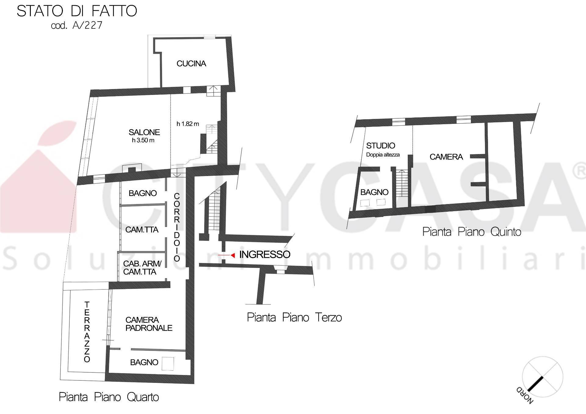 Foto 59 - Attico Roma - planimetria 1