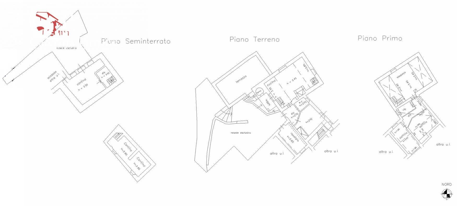 Foto 19 - Rustico località La Castellina
 
20, San Godenzo - planimetria 1