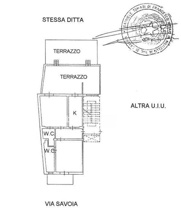 Foto 18 - Trilocale Via Savoia, Catania - planimetria 1