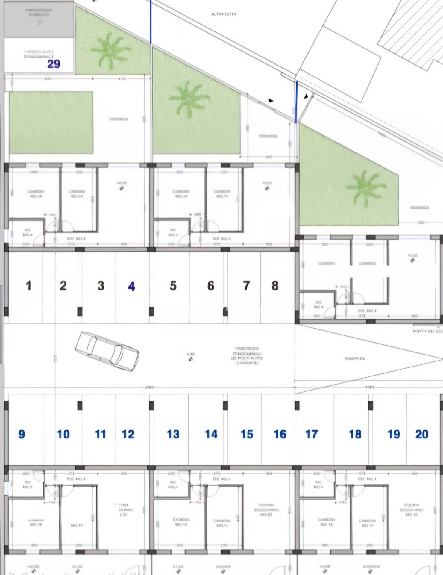 Foto 22 - Trilocale Via F.  Calvi, Scicli - planimetria 1