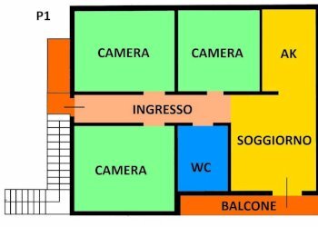 Planimetria - Four-room apartment Lungomare Rodi, 24, Giulianova - photo 18