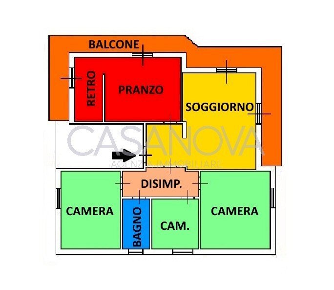 Quadrilocale Roseto degli Abruzzi - planimetria 1