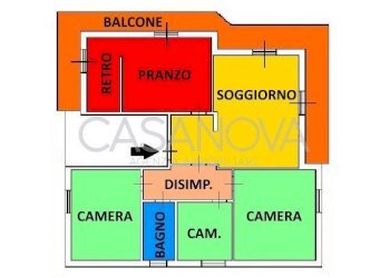 Planimetria - Four-room apartment Roseto degli Abruzzi - photo 28