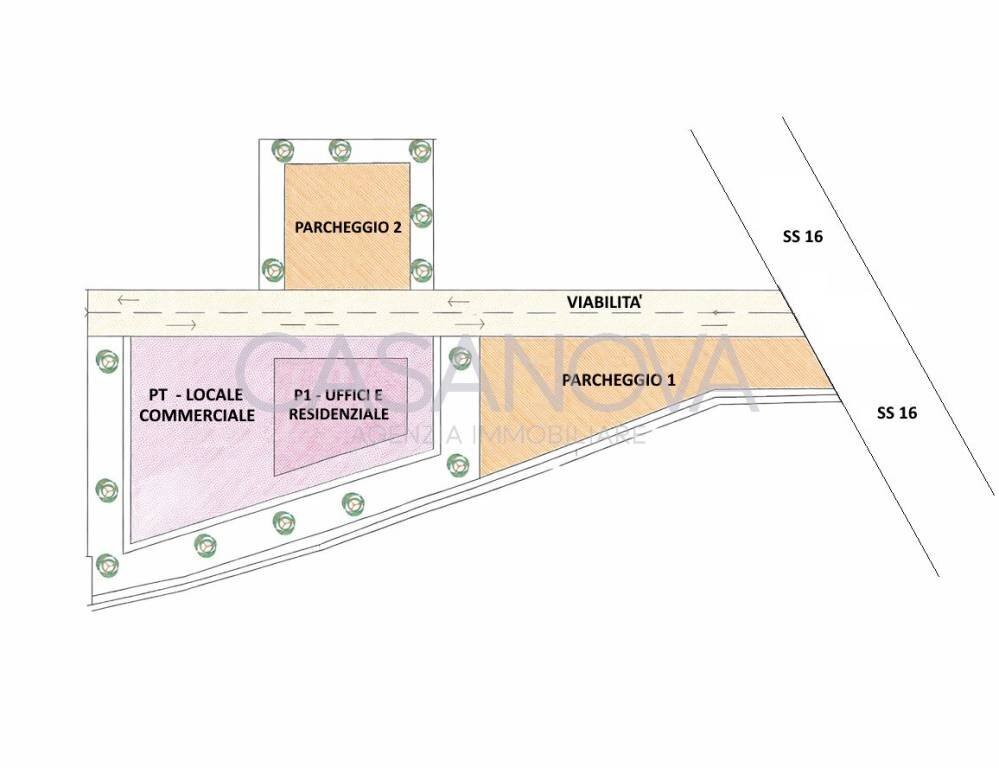 Planimetria - Terreno edificabile Alba Adriatica - foto 1