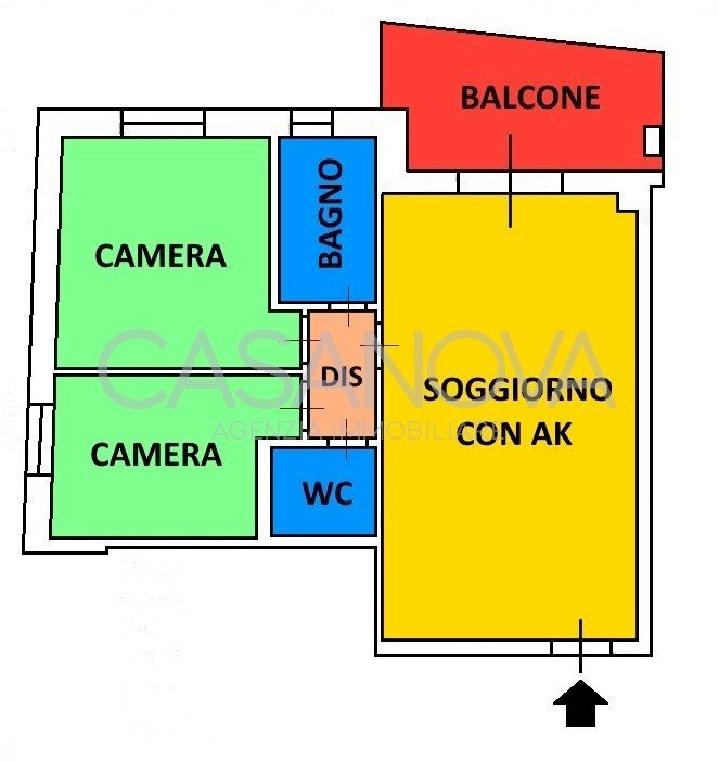 Trilocale via Trieste, Giulianova - planimetria 1