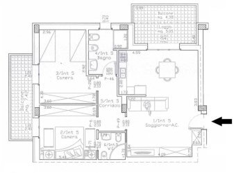 Planimetria - Appartamento Giulianova - foto 4