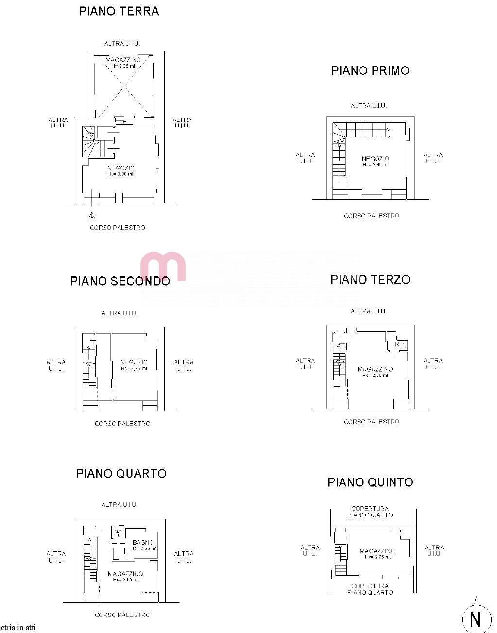 Foto 36 - Commercial Premises Corso Palestro
 
22, Brescia - floor plans 1