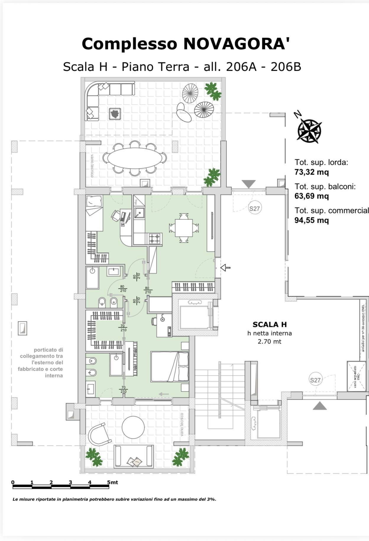 Foto 11 - Appartamento Via Giuseppe Fanelli
 
285, Bari - planimetria 1