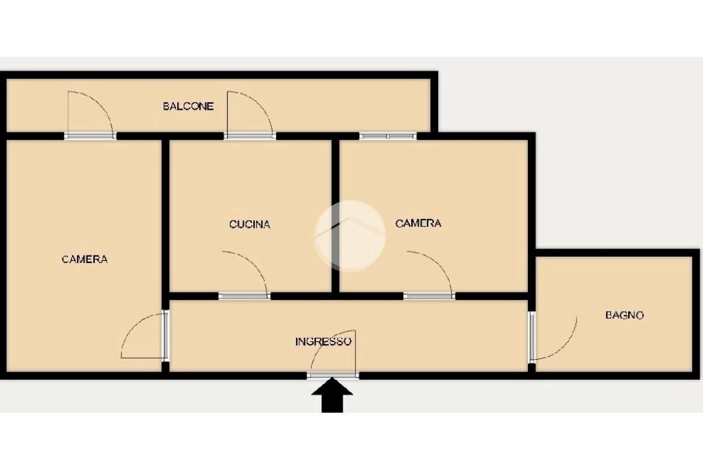 Three-room apartment Via Pietro Borsieri, Genova (neighborhood Certosa) - floor plans 1