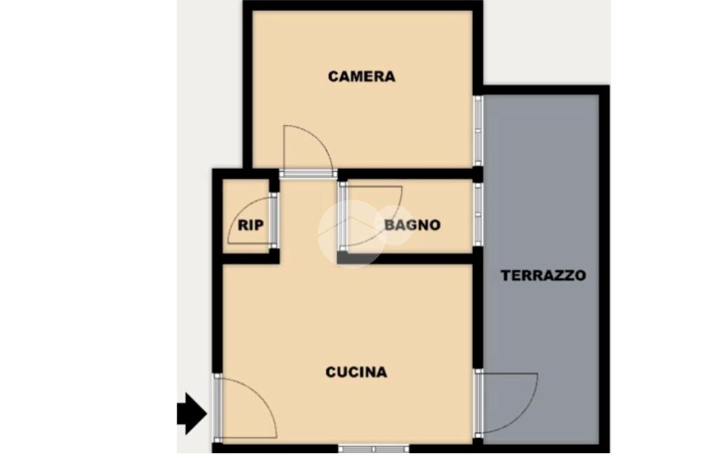 Bilocale Via Mansueto, Genova (zona Certosa) - planimetria 1