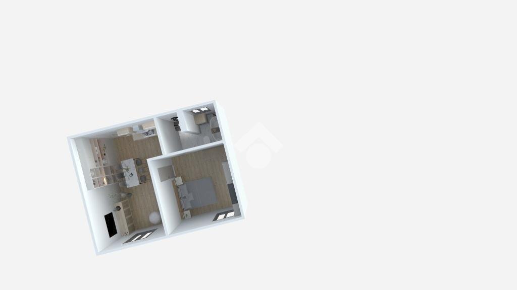 Two-room apartment Via IV Novembre, Gessate - floor plans 1