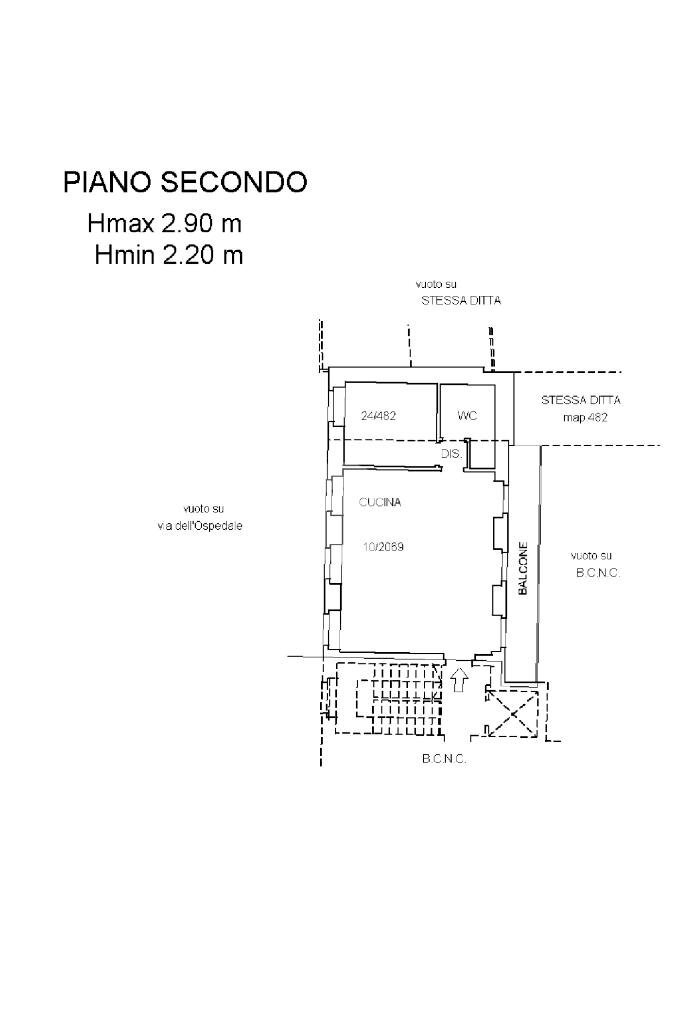 Bilocale Via Dell'Ospedale, Cherasco - planimetria 1
