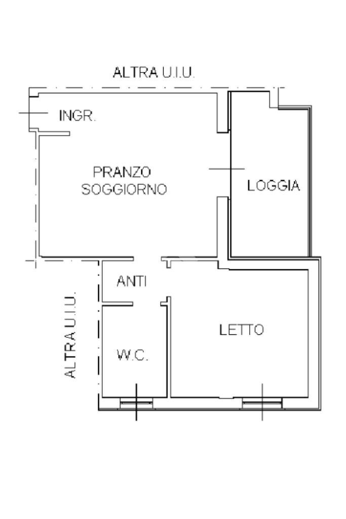 Two-room apartment Viale Giacomo Matteotti, Rubiera - floor plans 1