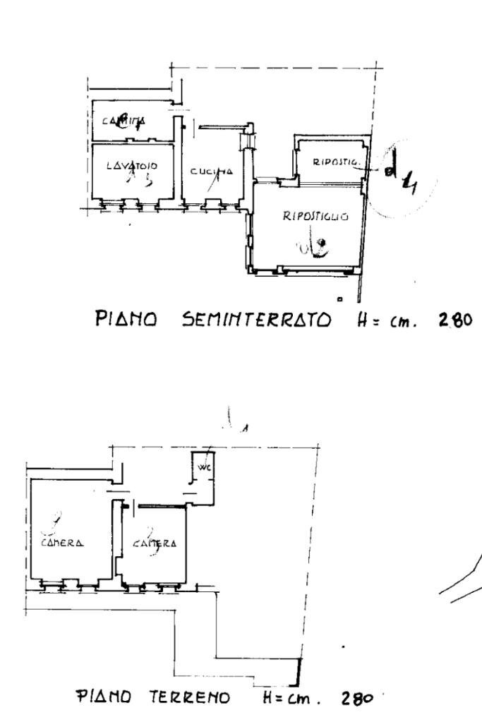 Casa semi indipendente Via S. Antonio Superiore, Mezzana Mortigliengo - planimetria 1