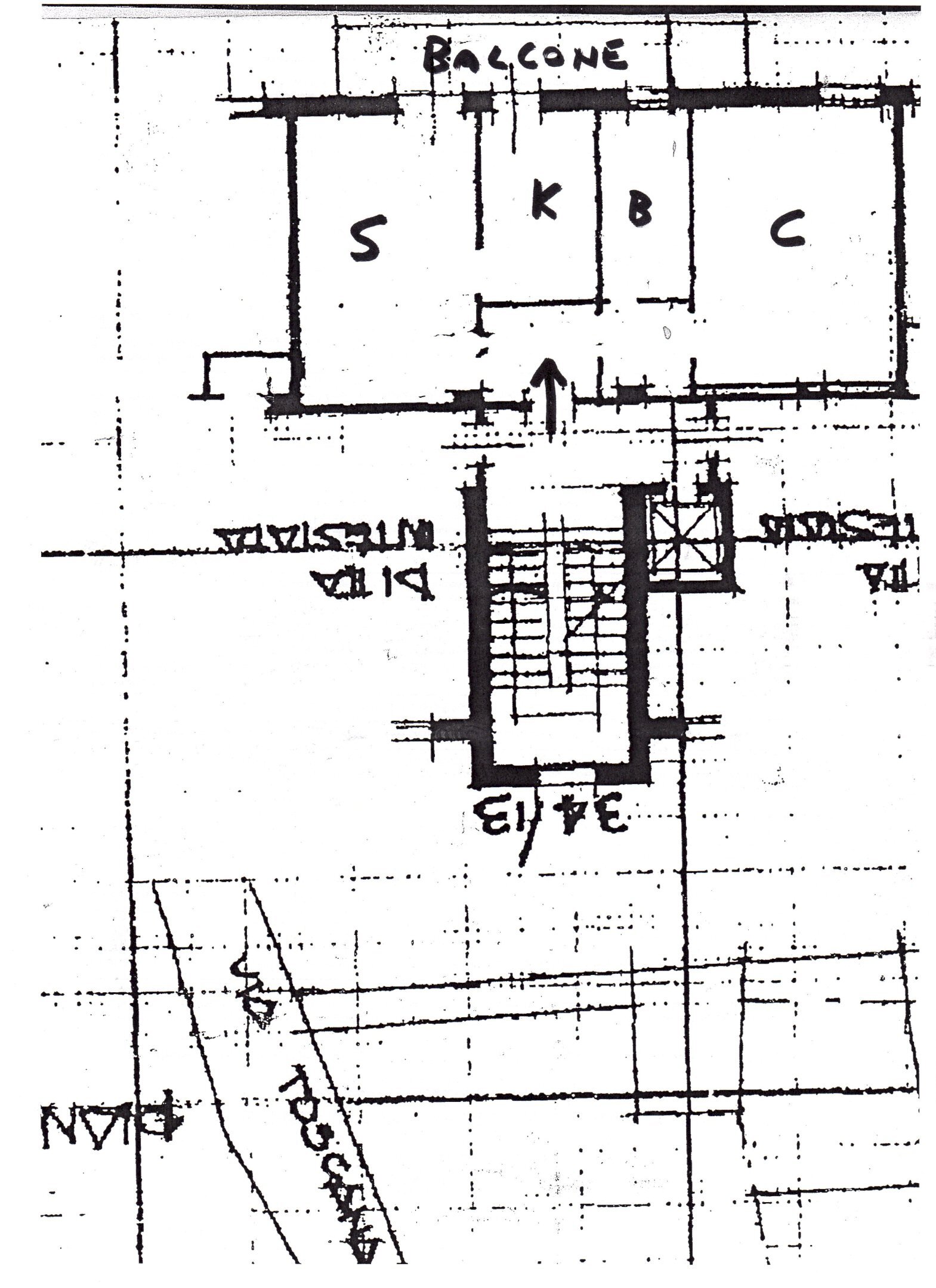 Trilocale via Amilcare Ponchielli, 5, Bologna (zona Toscana) - planimetria 1