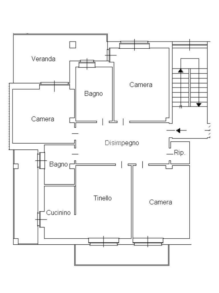 Quadrilocale Via Rossini, Brandizzo - planimetria 1