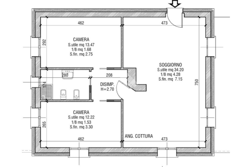 Villa Via delle Ortensie, Leivi - planimetria 1