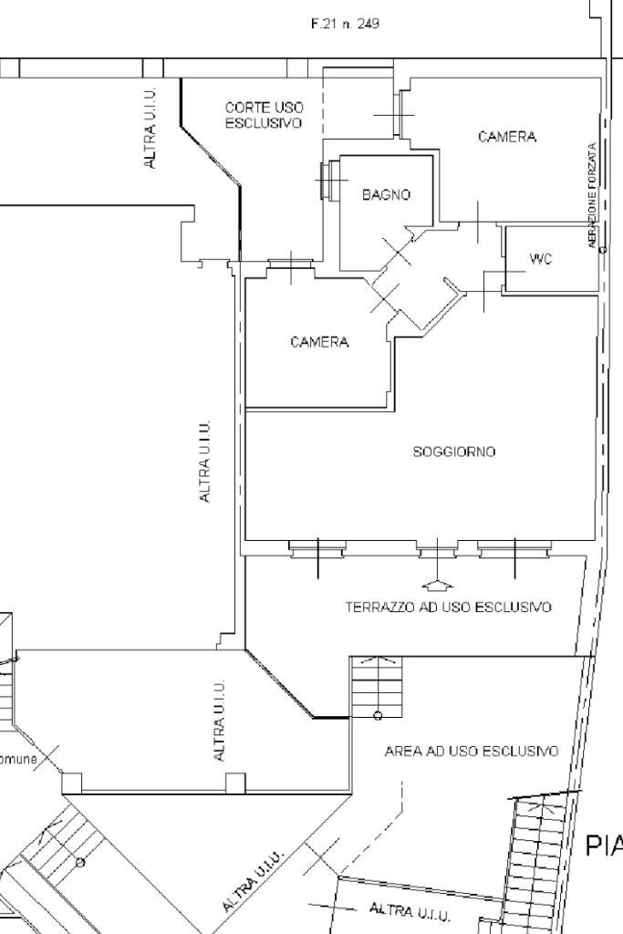 Quadrilocale Via C. Battisti, Montanaro - planimetria 1
