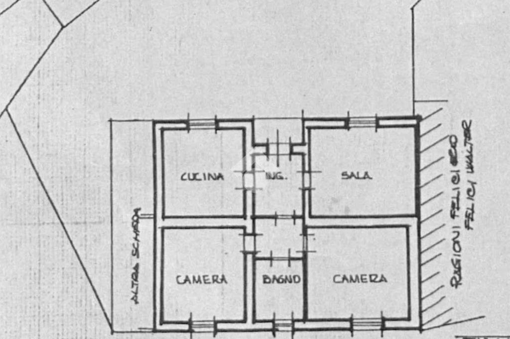 Trilocale Via San Giorgio, Toano - planimetria 1