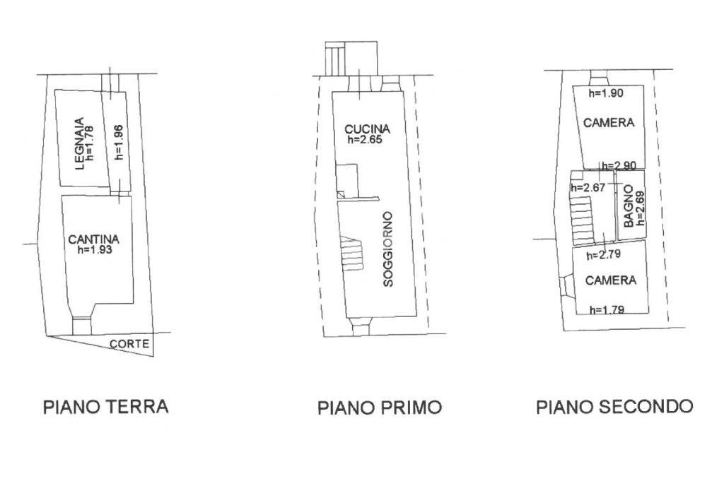Villa a Schiera Via cà fabbruccio, Tavoleto - planimetria 1