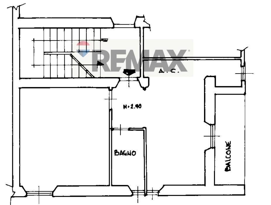 Pianta 2D - Bilocale Via Comunanza
 
32, Roma - planimetria 1