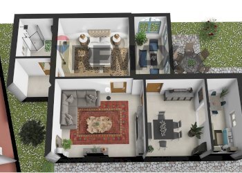 Pianta 3D - Villa Via Campo Sportivo
 
20, San Germano Vercellese - foto 9