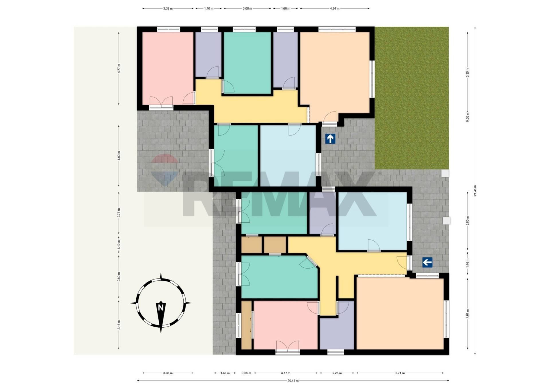 Pianta 2D - Semi-detached house via tavallini, Confienza - floor plans 1