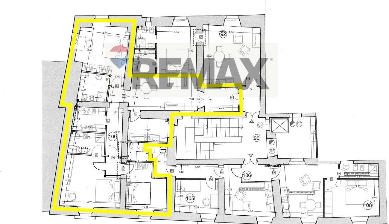Pianta 2D - Four-room apartment via simonetto
 
16, L'Aquila - floor plans 1