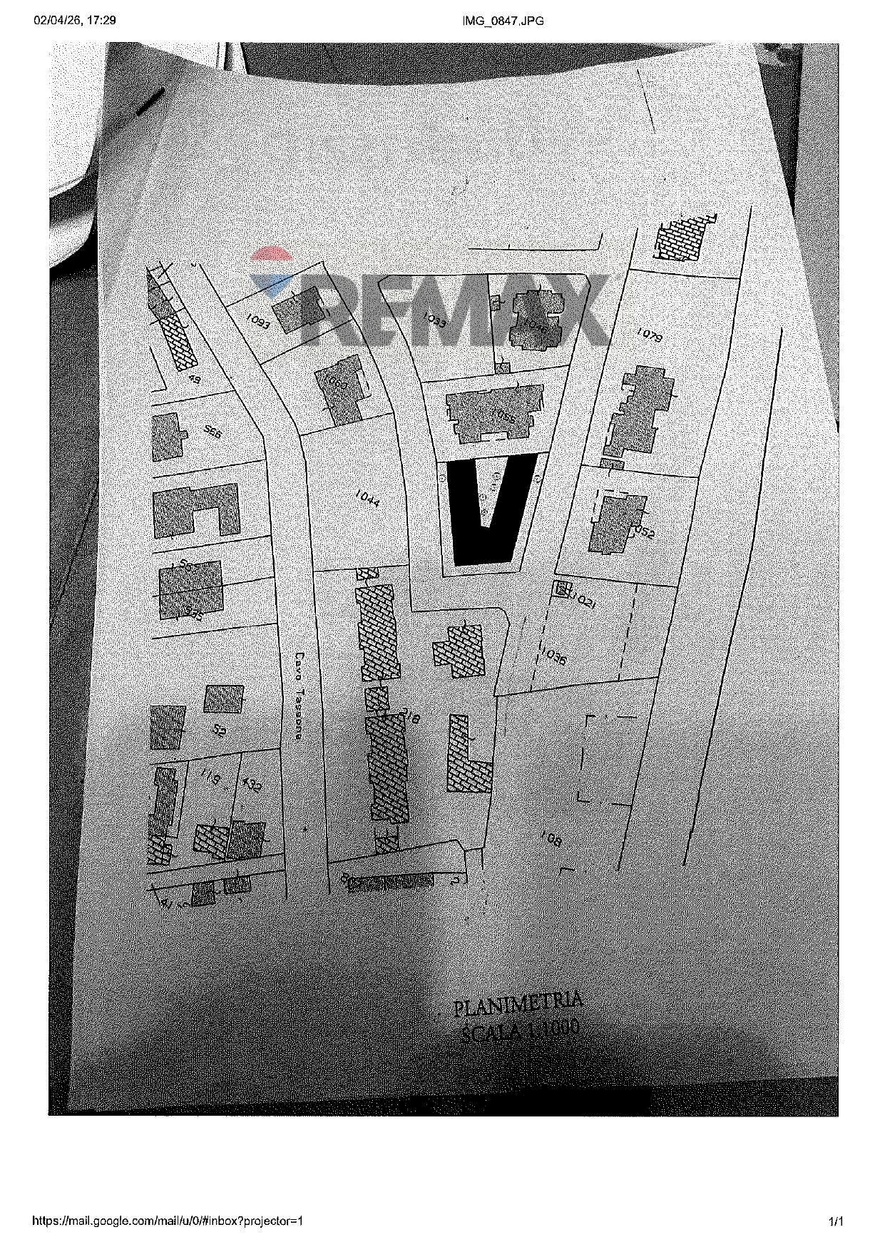 Pianta 2D - Terreno edificabile Via Dante Alighieri
 
s.n.c, Vigarano Mainarda - planimetria 1